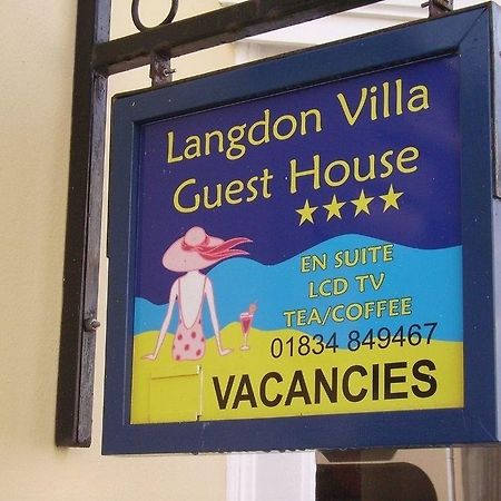 Langdon Villa Guest House Тенби Экстерьер фото